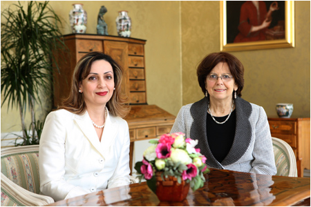 Prv dma prijala manelky vevyslancov Tunisu a Armnska