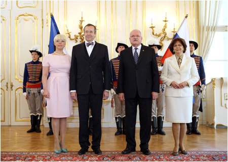 Prezident Estnskej republiky s manelkou na oficilnej nvteve Slovenska