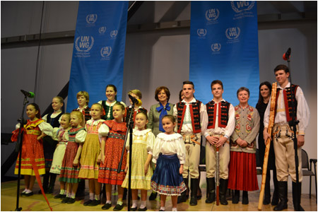 First Lady of Slovakia Mrs. Silvia Gaparoviov opened a Charity bazaar at the UN