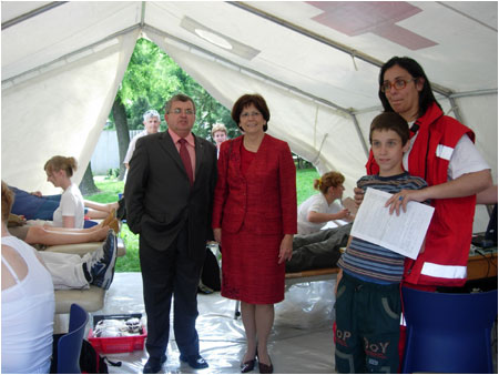 World Blood Donor Day under the auspice of Silvia Gaparoviov