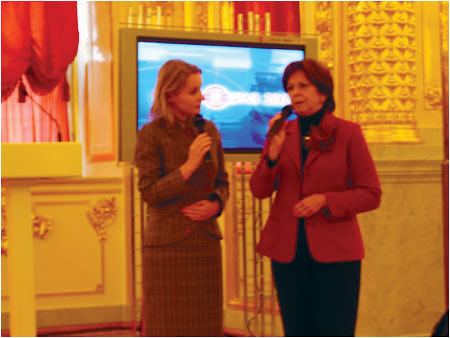 Pani Silvia Gaparoviov na medzinrodnom festivale BibliObraz 2007 v Moskve