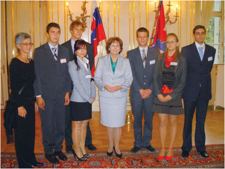 Young deputies with the First Lady