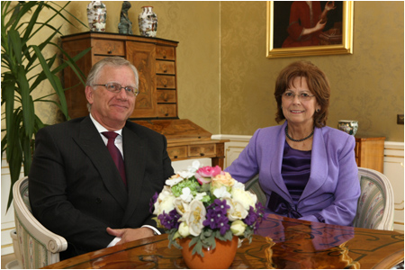 First Lady met the husband of the Dutch ambassador to Slovakia
