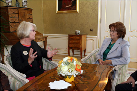 First Lady welcomed the spouses of new ambassadors in Slovakia
