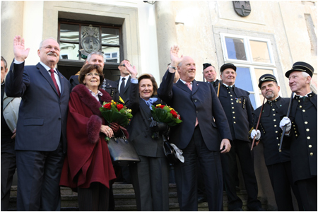 Presidential couple hosted King Harald V. and Queen Sonja in Bansk tiavnica