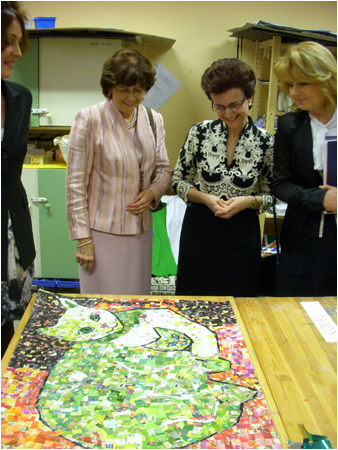 First Ladies of Slovakia and Cyprus visited an autistic center