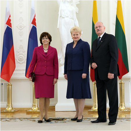 Presidential couple at official visit to Lithuania