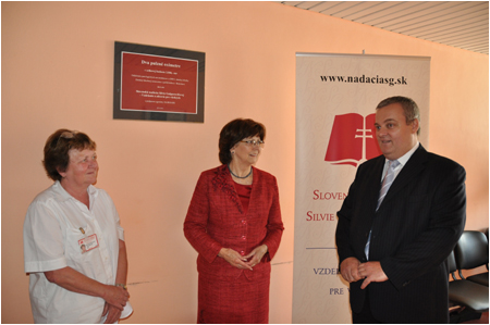 Foundation of Silvia Gaparoviov helped pathological neonatal department in Bratislava