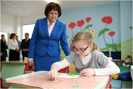 First Lady visited a special school in Trnava