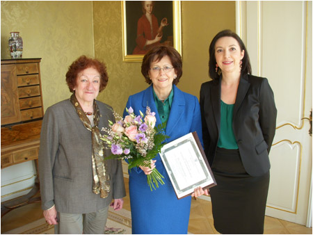 Mrs. Gaparoviov is the 2012 IWCB honorary member