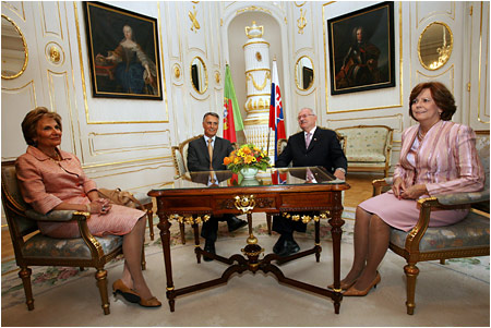 Portugalsk prezident na oficilnej nvteve Slovenska - 5.9.2008