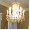The crystal chandelier is of modern origin and was made in Kamenick enov in the Czech Republic. [new window]