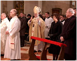 Slovak President Ivan Gaparovi paid tribute to the Holy Father with a prayer