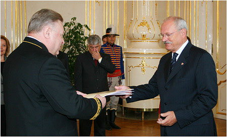 Prezident SR prijal novho vevyslanca Ruskej federcie v SR