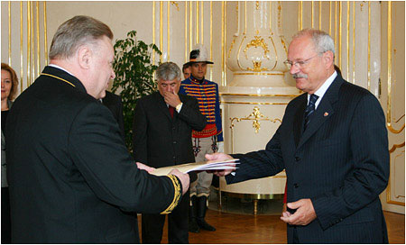 The President of the Slovak Republic Received the Newly Appointed Ambassador of the Russian Federation to the Slovak Republic