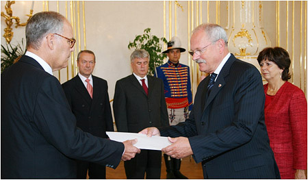 The New Ambassador of the Federal Republic of Germany Presented His Letters of Credence to the President of the Slovak Republic