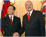 The President of the Slovak Republic Received the Chinese Premiere 