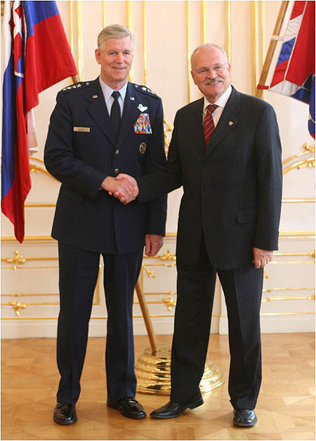 President of the Slovak Republic Met with US General Richard B. Myers