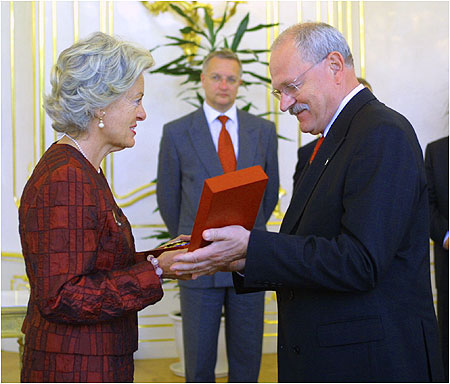 Prezident SR Ivan Gaparovi prijal mimoriadnu a splnomocnen vevyslankyu Nemeckej spolkovej republiky