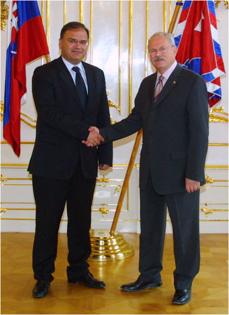 Prezident SR prijal ministra zahraninch vec Bosny a Hercegoviny