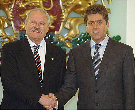 Prezident SR rokoval s bulharskm prezidentom Parvanovom