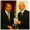 President of the Slovak Republic Ivan Gaparovi with Mayor of Lisbon Antonio Carmon Rodrigues, Lisbon, 24 October 2005 [new window]