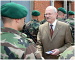 President of the Slovak Republic Visited the Slovak KFOR Unit in Kosovo