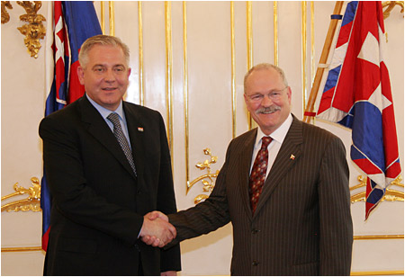 Prezident SR prijal premira Chorvtskej republiky Iva Sanadera