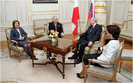Prezident Poskej republiky Lech Kaczyski na oficilnej nvteve Slovenska