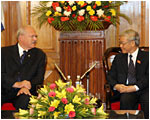 Prezidenta SR Ivana Gaparovia prijal predseda Nrodnho zhromadenia Vietnamskej socialistickej republiky