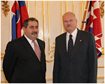 The President of the Slovak Republic Received the Foreign Minister of the Republic of Iraq