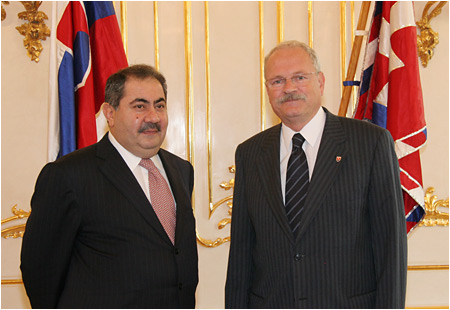 The President of the Slovak Republic Received the Foreign Minister of the Republic of Iraq