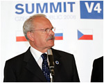 President of the Slovak Republic Ivan Gaparovi Attended the V4 Summit in Lny