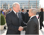 King of Cambodia Sihamoni Officially Visiting the Slovak Republic 