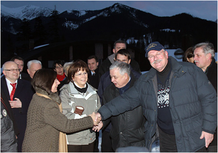 Slovensk a posk prezident sa stretli v Tatranskej Javorine - 3.12.2007