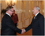 Prezident SR Ivan Gaparovi rokoval s predsedom tovnej komory Ruskej federcie