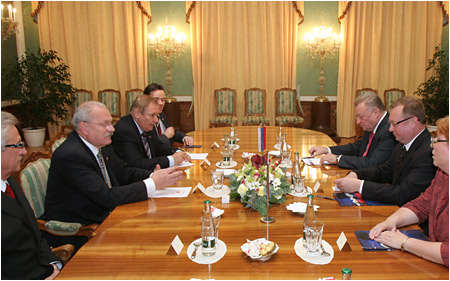 Prezident SR Ivan Gaparovi rokoval s predsedom tovnej komory Ruskej federcie