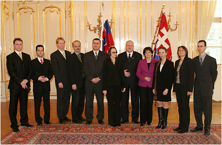 Prezident SR prijal vazov projektu tudentsk osobnos roka 2005/2006