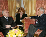 Prezident SR Ivan Gaparovi sa v Rme stretol aj s Francom Marinim a Faustom Bertinottim