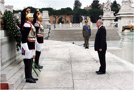 Prezident SR Ivan Gaparovi pokrauje v nvteve Talianskej republiky