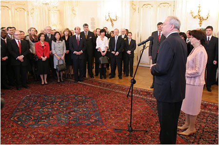 Address of President of the Slovak Republic Ivan Gaparovi at the New-Year Meeting with Members of the Diplomatic Corps Bratislava, Presidential Palace 