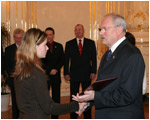 Prezident SR prijal lenov vpravy SR na XVI. Zimn deaflympijsk hry