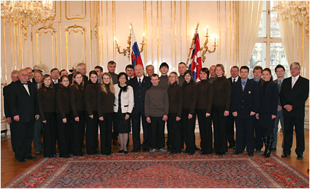 Prezident SR prijal lenov vpravy SR na XVI. Zimn deaflympijsk hry