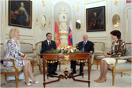 President of Montenegro Pays Official Visit to the Slovak Republic 