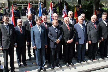 Prezident SR Ivan Gaparovi vystpil na 14. summite stredoeurpskych prezidentov v Brne s prejavom