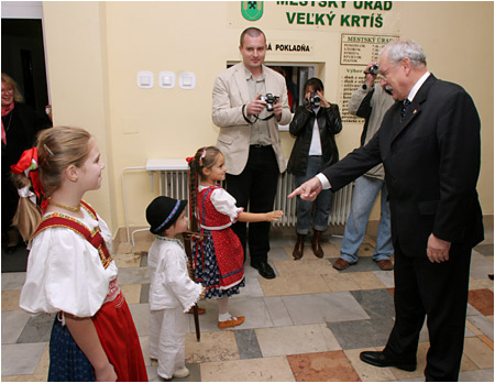 Prezident SR Ivan Gaparovi navtvil mesto Vek Krt