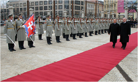 Kazask prezident na oficilnej nvteve Slovenska