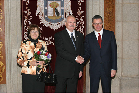 Prezident SR sa stretol s primtorom Madridu  