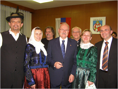 Prezident SR Ivan Gaparovi navtvil Senicu