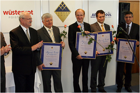 Prezident SR na slvnostnom odovzdvan Certifiktov Slovak Gold